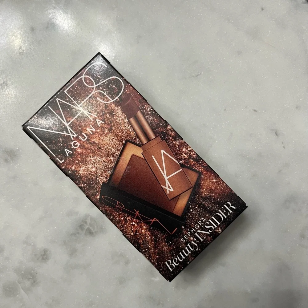 New NARS Laguna Sephora Birthday Set Mini Bronzing Powder Afterglow Lip Balm 2pc